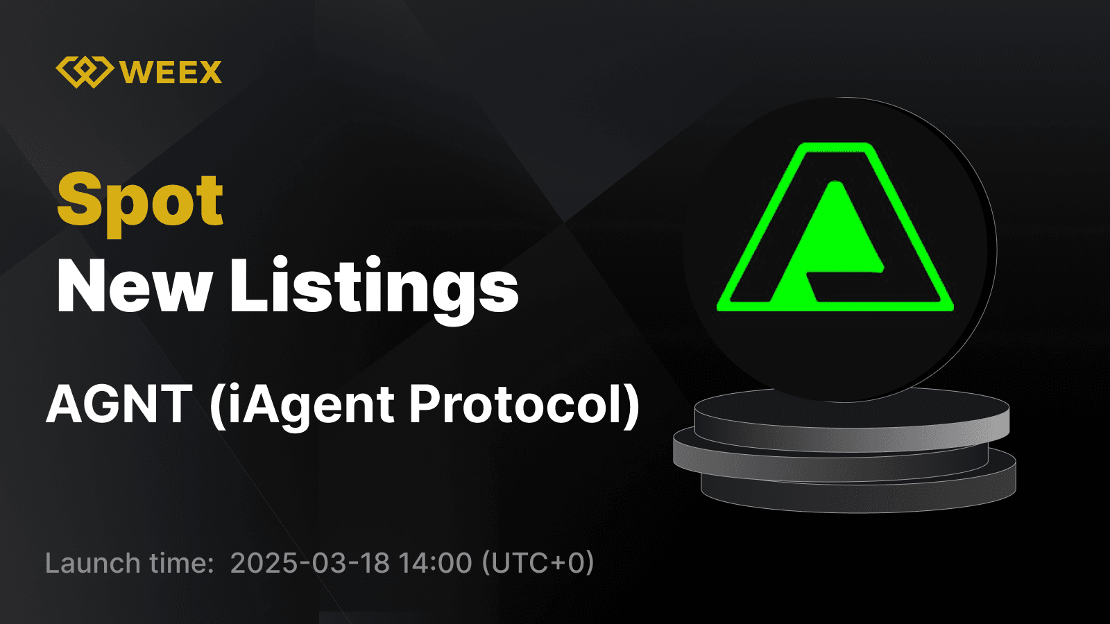 iAgent Protocol (AGENT) Now Available on WEEX – AGENT USDT Trading Opens